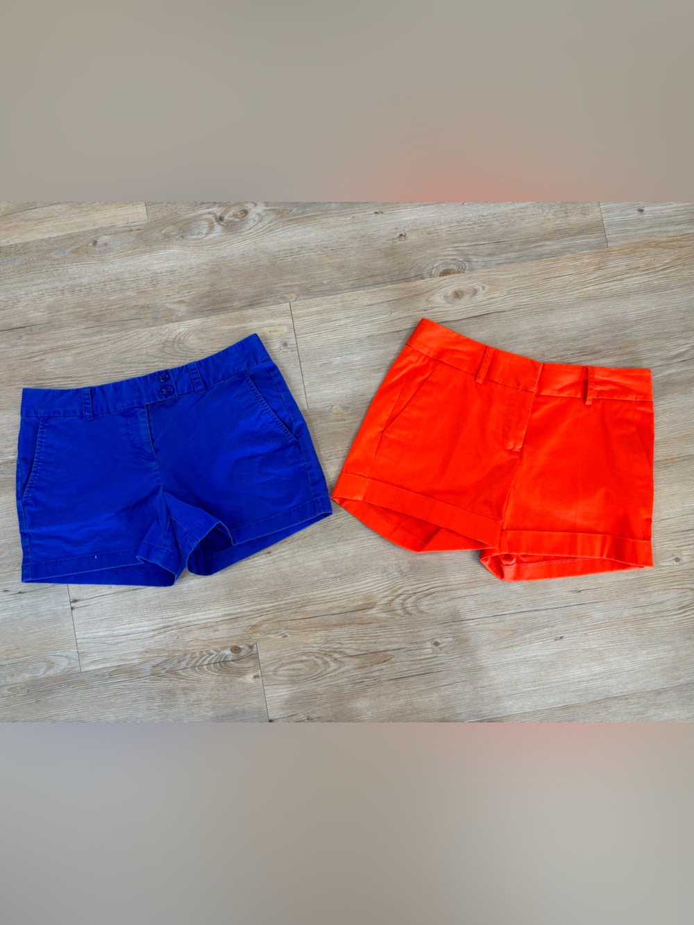 Women's Shorts in Royal Blue by Vineyard Vines and Bright Orange by Cremieux